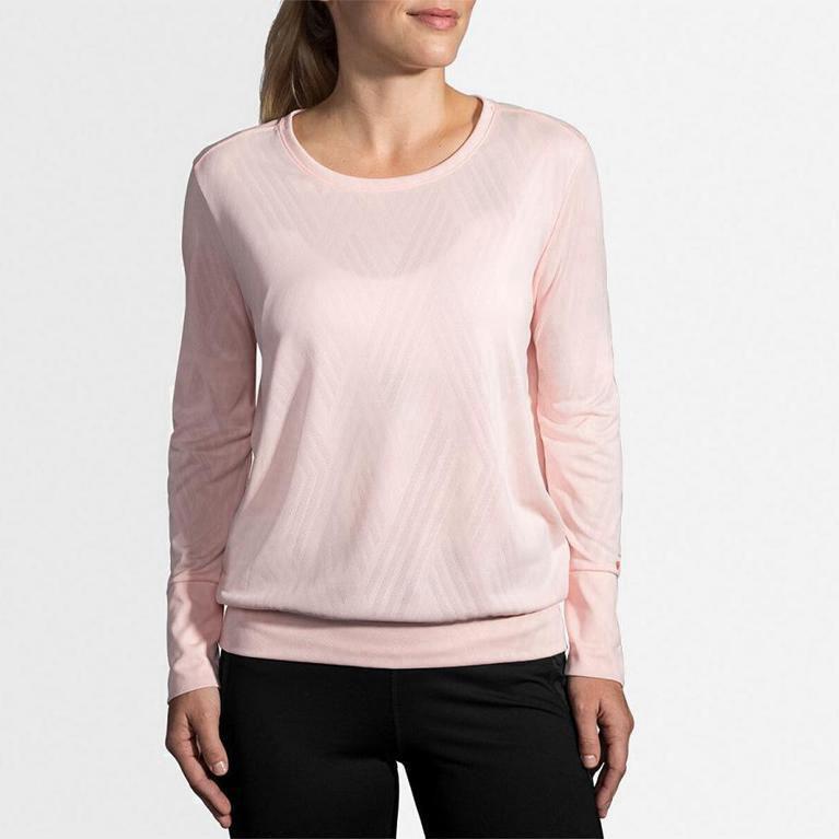 Brooks Array - Camisetas Manga Larga Mujer - Rosas (KR0496857)